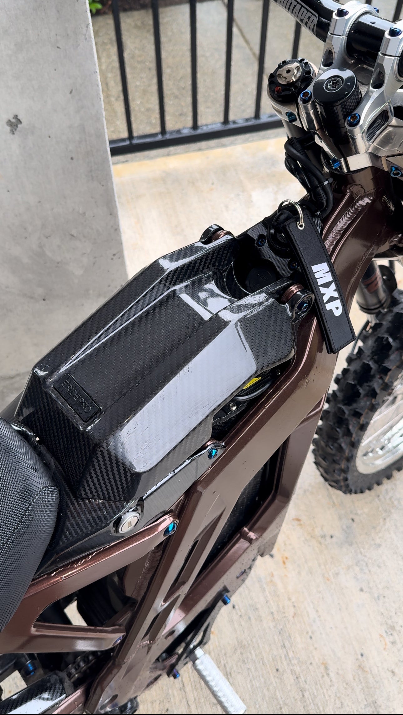 Eride Pro Real Carbon Fiber Battery Lid