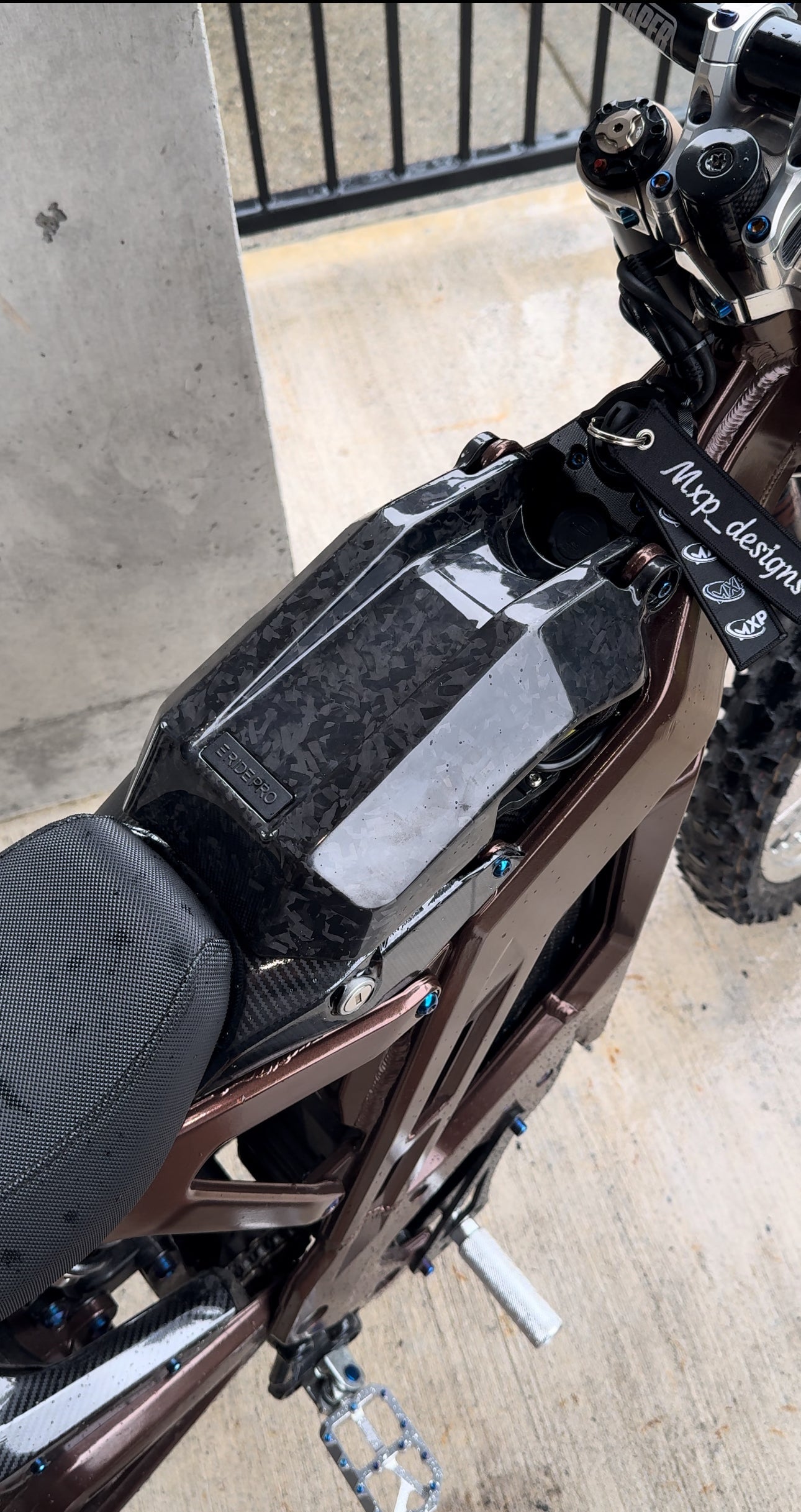 Eride Pro Real Carbon Fiber Battery Lid