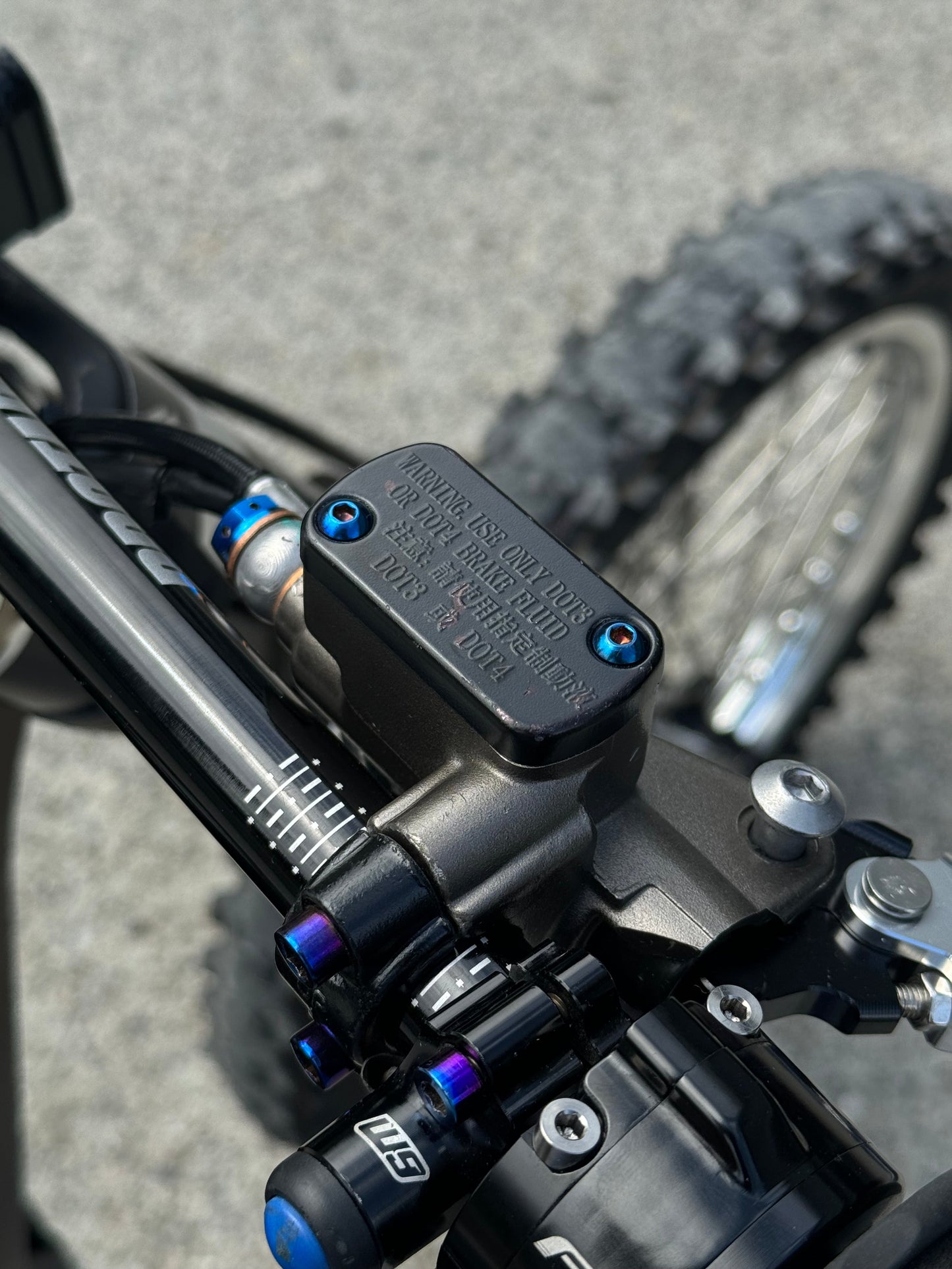 Titanium Moto Brake Reservoir Cap Bolts