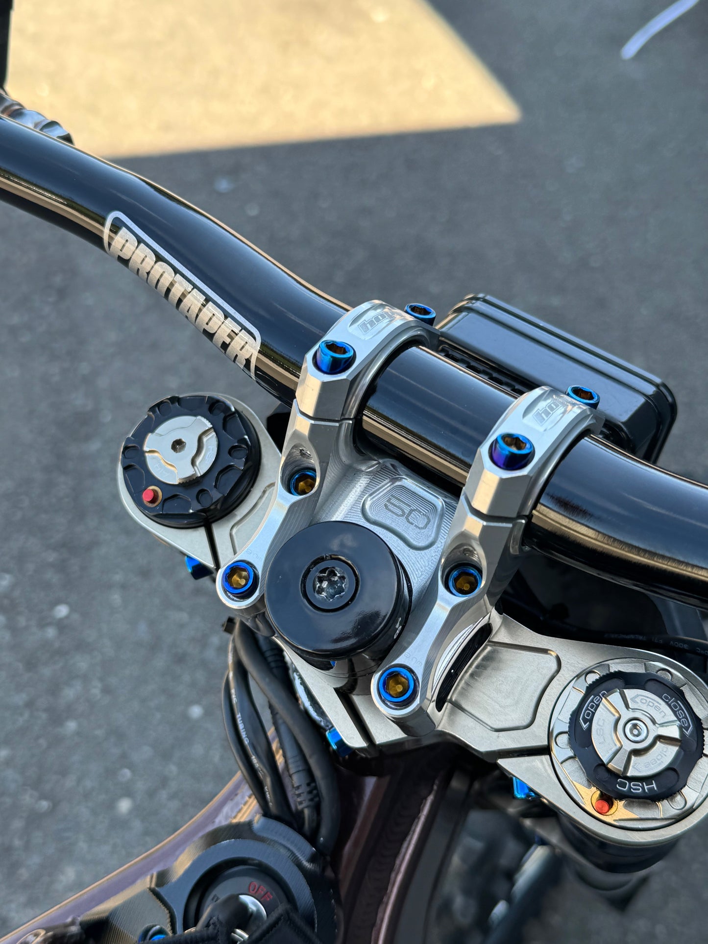 Direct Mount Stem Riser Mount Titanium Bolts