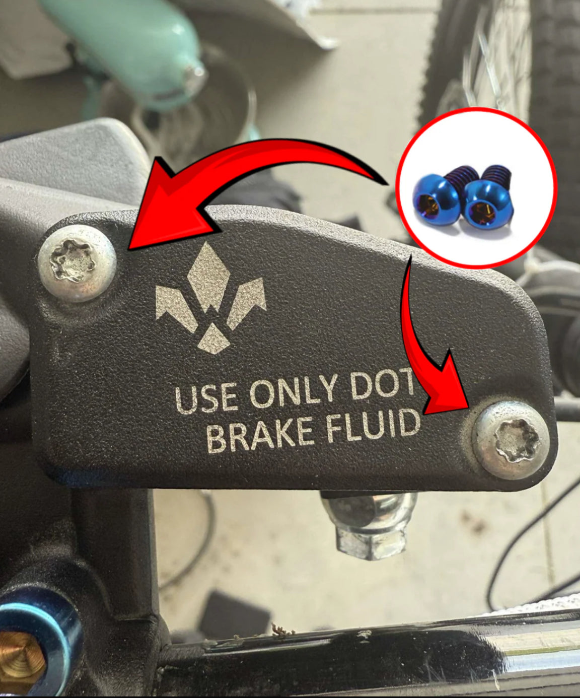 Titanium Formula Brake Reservoir Bolts